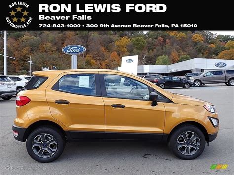 2021 Luxe Yellow Ford Ecosport S 4wd 143169239 Photo 10 Gtcarlot