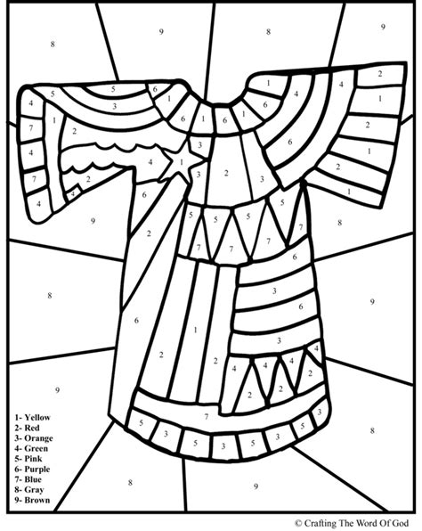 Joseph Colorful Coat Coloring Page Coloring Pages