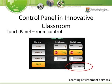 Ppt Control Panel In Innovative Classroom Powerpoint Presentation