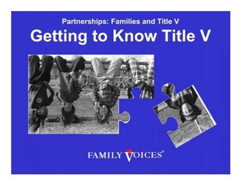 Getting To Know Title V
