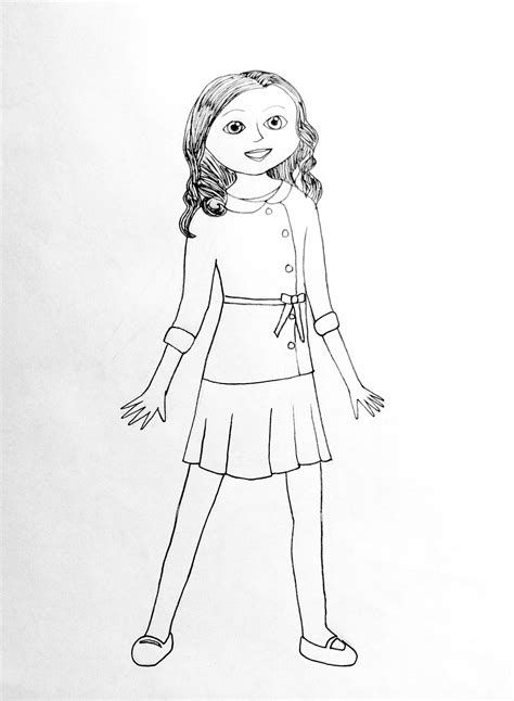 Decorate these coloring pages for girls with your child. American girl doll coloring pages to download and print ...