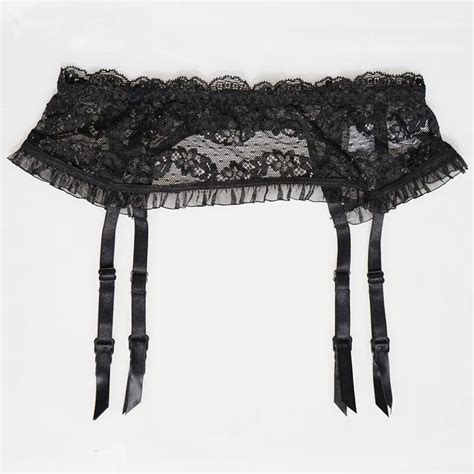 Sexy Garters Female Lace Floral Ruffle Slim Sexy Garter Belts For