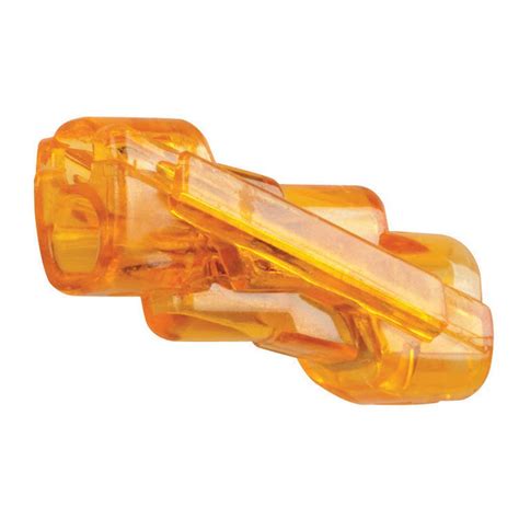 The 773 series connects conductors up to 12/10 awg (4/6 mm 2 ). Ideal Spliceline 42 Orange In-Line Push-In Butt Splices ...