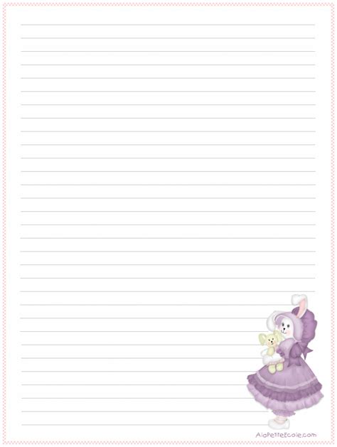 Voir plus d'idées sur le thème papier à lettres, a imprimer, papier. A la petite école - Papiers à lettres a imprimer A4