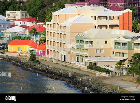 Downtown Road Towntortolabritish Virgin Islandscaribbean Stock Photo