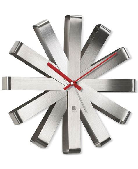 Umbra Ribbon Wall Clock Macys Relogio De Parede Moderno Parede De