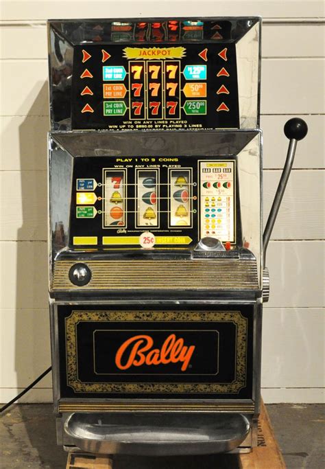 Igavel Auctions Bally 25 Cent Slot Machine 20th C M6abc