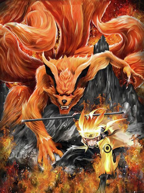 Naruto Kyuubi Mode 22 Digital Art By Nguyen Hai Fine Art America