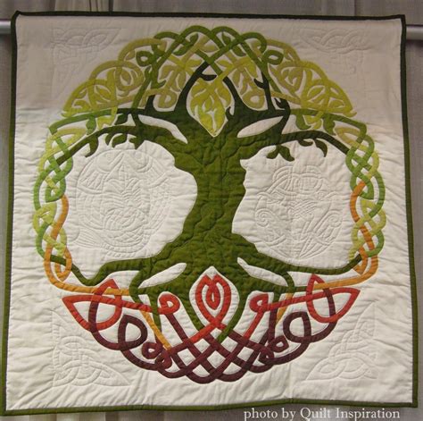 Green Green Celtic Quilt Quilting Designs Green Quilt