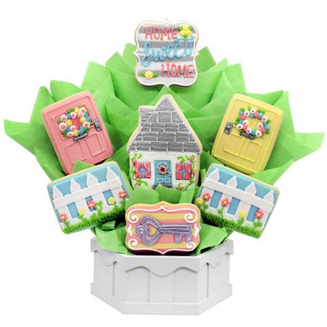 Home Sweet Home Cookie Bouquet Cookies By Design