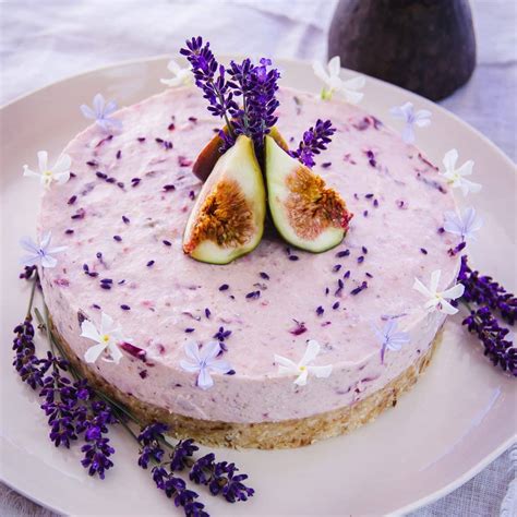 Raw Fig Cherry Lavender Cake Ascension Kitchen