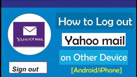 How To Log Out Yahoo Mail From Other Devices Youtube