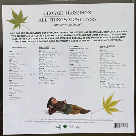 George Harrison All Things Must Pass 50th Anniversary Box Dlx Sup 3xlp Album Re 180