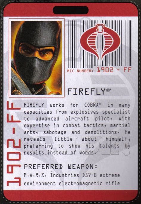 Firefly V20 Gi Joe Action Figure Yojoe Archive