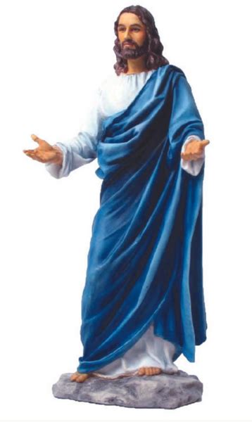 Welcoming Jesus Christ Statue Hand Painted Full Color Veronese Collect