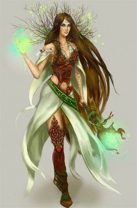 Pin By Rich Barlow On Women In Fantasy Fantasy Art Women Druid