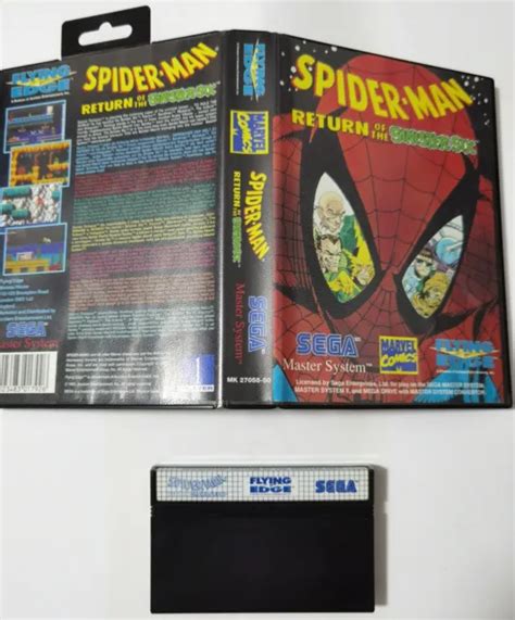 SPIDER MAN RETURN Of The Sinister Six Sega Master System PicClick