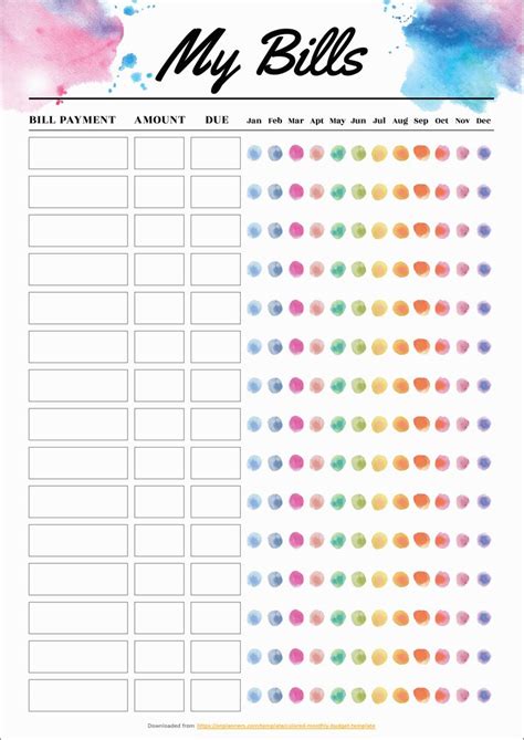 Weekly Budget Worksheet Pdf | Monthly budget template, Simple budget