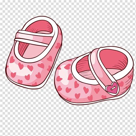 Pair Of Babys Pink Shoes Illustration Shoe Infant Adobe Illustrator