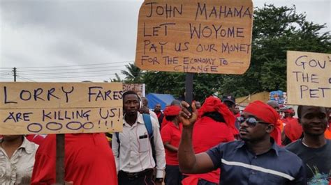 Ghana Protests Over High Cost Of Living Bbc News