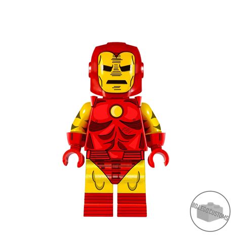 Custom Classic Lego Iron Man Minifigure Concept Rjust2good
