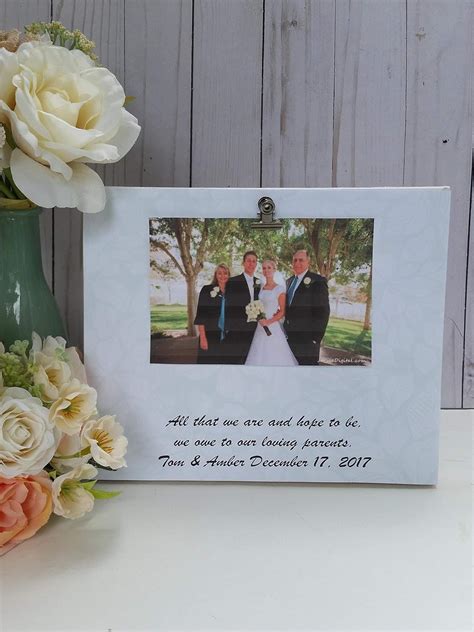 Measures 8x10 Your Choice Of Colors Personalized Wooden Wedding Picture