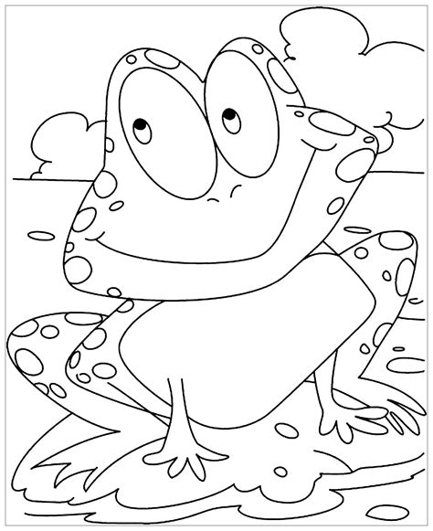 Frog Coloring Pages For Children Frogs Kids Coloring Pages