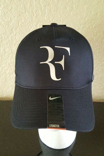 Nike Rf Roger Federer Legacy91 Tennis Hat Cap Iridescent Black 835536