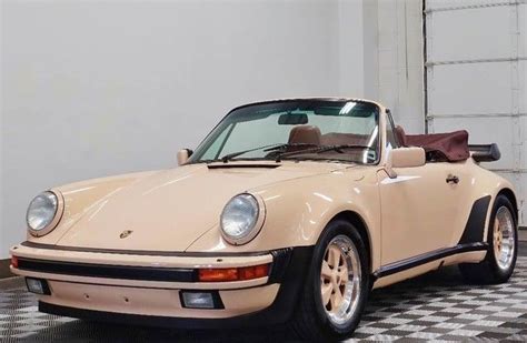 1989 Porsche 911 Turbo Cabriolet In Apricot Beige Only 21700 Miles For