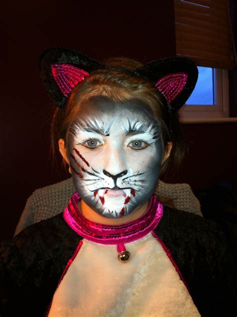Scary Cat Makeup For Halloween Shaylee