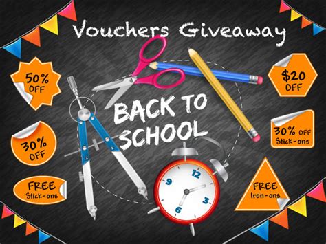 2019 Back To School Vouchers Giveaway