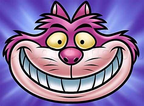 How To Draw Cheshire Cat Easy Cheshire Cat Drawing Alice In