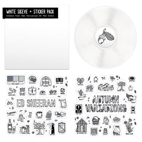 Ed Sheeran Autumn Variations Exclusive Sticker Sheet Vinyl Lp The