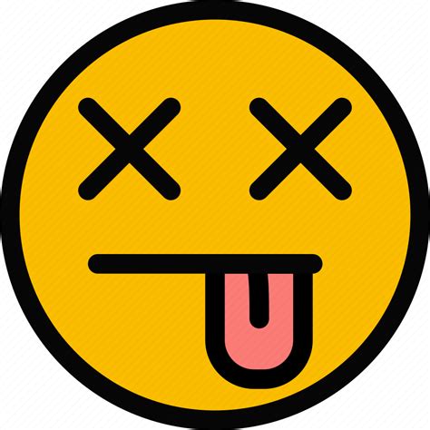 Dead Emoji Emoticon Face Icon Download On Iconfinder