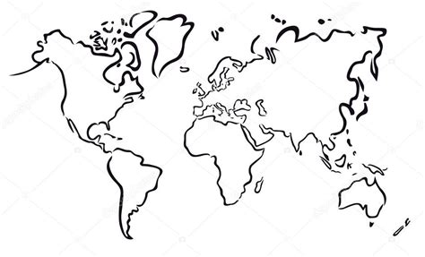 Czarny Streszczenie Mapę świata — Grafika Wektorowa © Chrupka 38018045