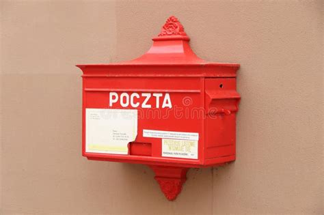 Poczta Post Box In Poland Editorial Stock Image Image Of Delivery