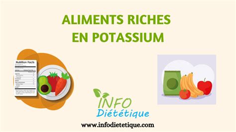 Aliments Riches En Potassium Info Diététique