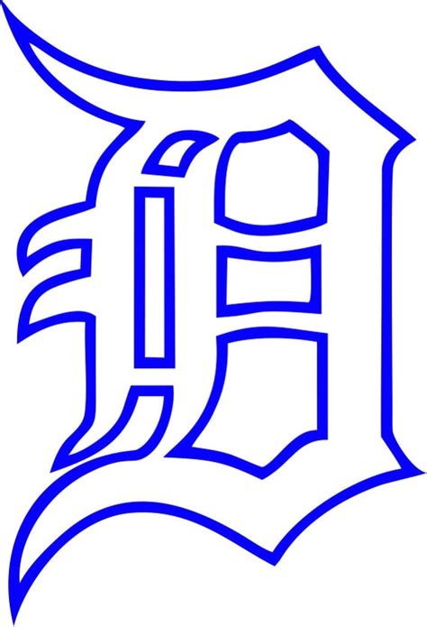 Detroit Tigers Layered Svg Logo Vector Cut File Silhouette