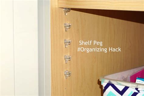 Organizing Tip For Shelf Pins