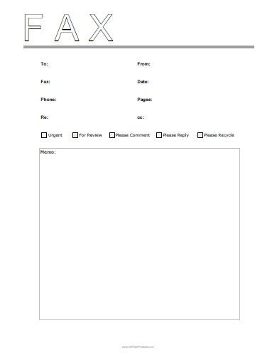 Fax Template Doctemplates