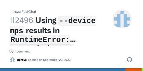 Using Device Mps Results In Runtimeerror Pytorch Is Not Linked