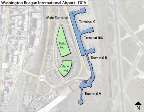 Ronald Reagan Airport Map United States Map