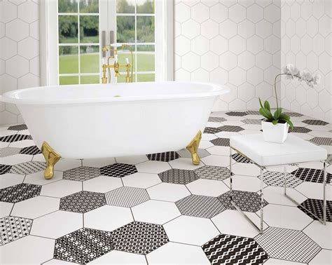 Annabelle Decor Pattern Hexagon Porcelain Tile Luxury Tiles