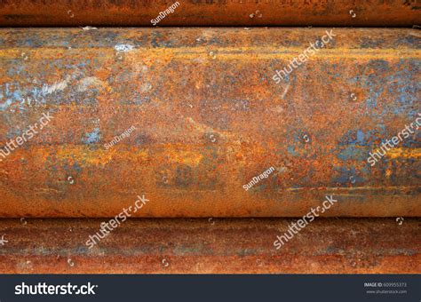 Rusty Iron Pipes Texture Stock Photo 609955373 Shutterstock