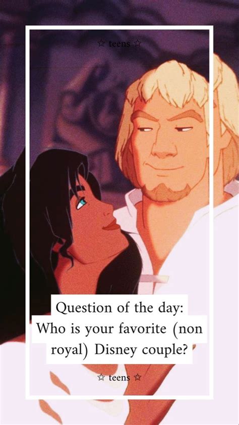 Disney Couples Question Of The Day Teenager Posts Qotd Vsco Feelings Princess Aesthetic