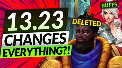 New Patch 1323 Full Notes Huge Champion Buffs And Nerfs Lol Meta