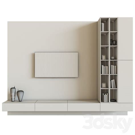 3d Models Tv Wall Modern Tv Wall 3 Living Room Tv Cabinet Designs