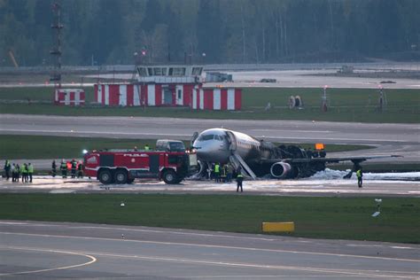 Fatal Aeroflot Jet Crash In Moscow Burst Into Flames
