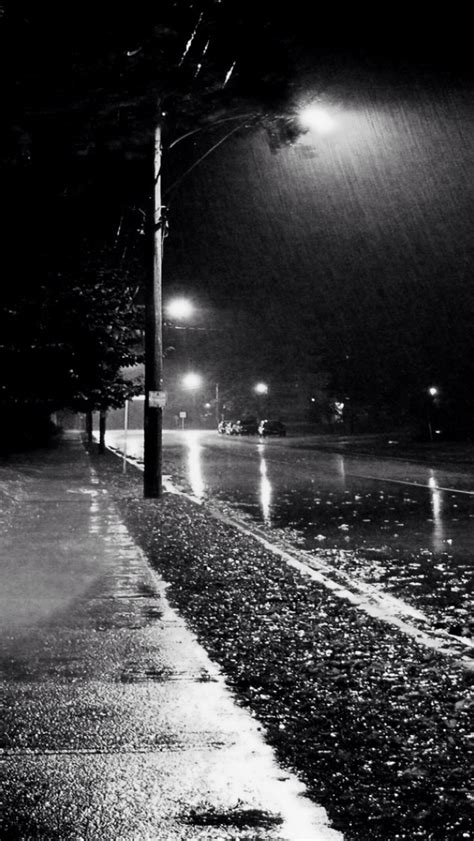Rainy Street Night Iphone 6 6 Plus And Iphone 54 Wallpapers
