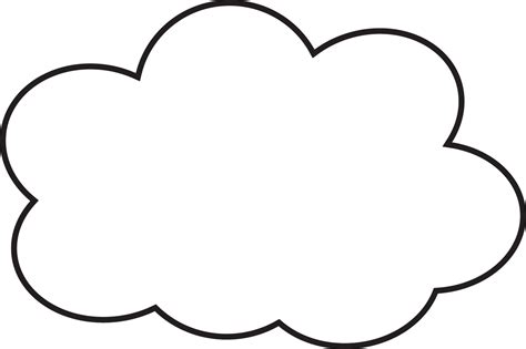 Cloud Clipart Black And White Clip Art Library